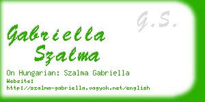 gabriella szalma business card